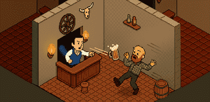 Servieren Sie das Bier